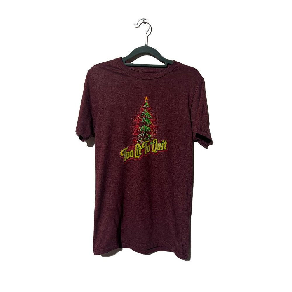 Too Lit To Quit - Christmas Tree Shirt - Holidays
